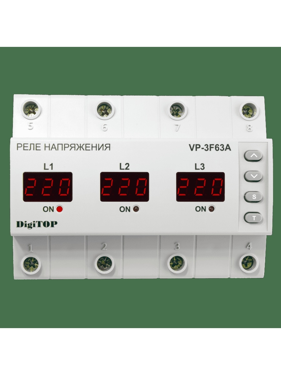 Mrva 3 63. DIGITOP VP-3f63a. Реле напряжения DIGITOP. Реле напряжения трехфазное. Реле напряжения ff63a.