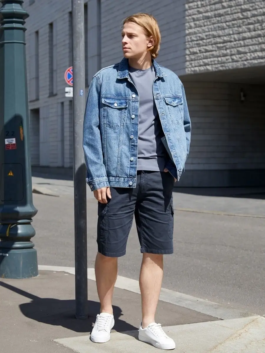 Модные мужские хлопковые летние шорты с карманами Geesoo 29307280 купить в интернет-магазине Wildberries
