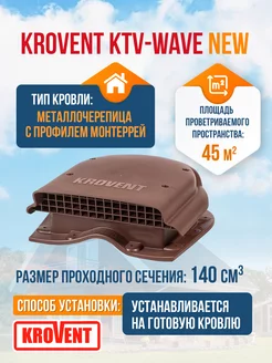 Аэратор кровельный KTV-Wave