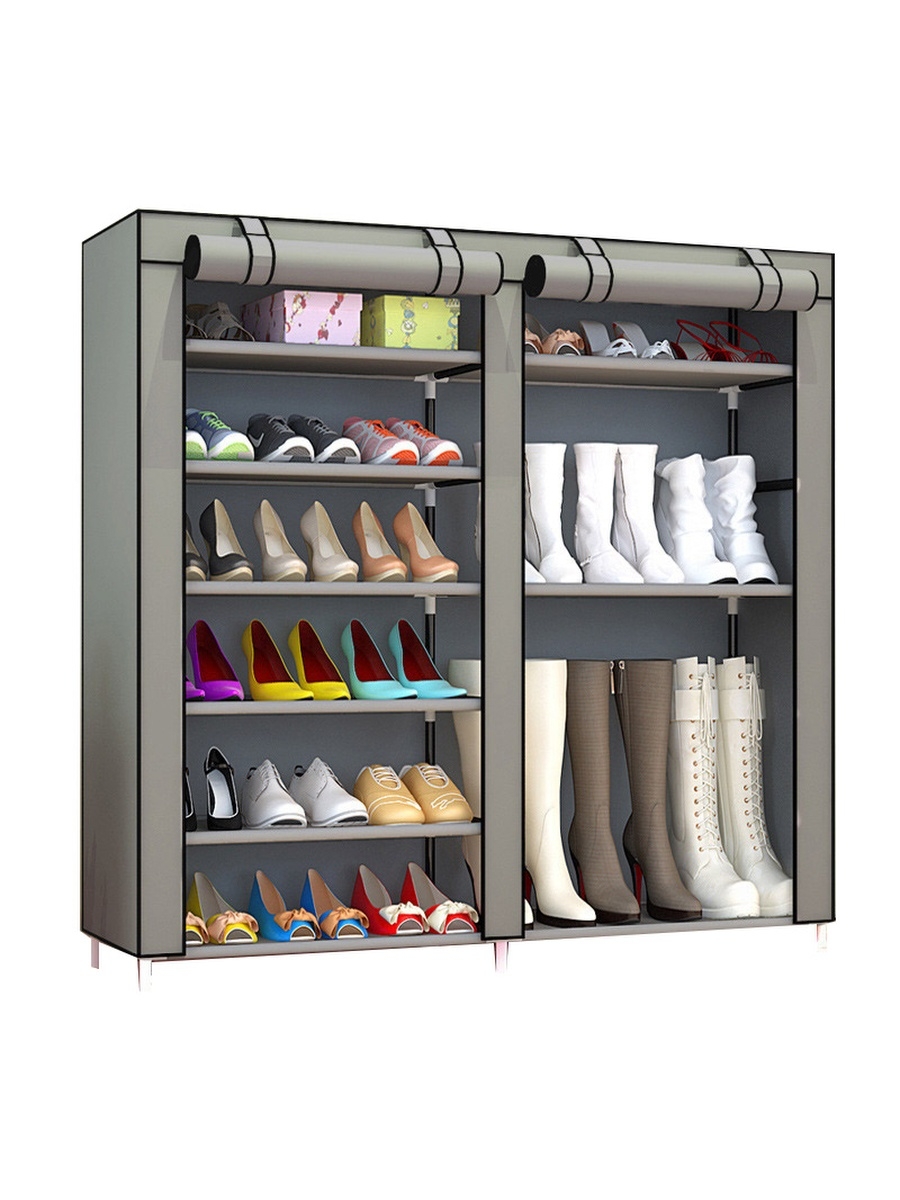 шкаф для обуви серый