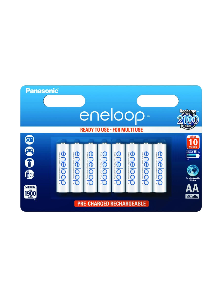 Аккумулятор энелуп аа. Eneloop AA 1900. Аккумуляторы Panasonic Eneloop. Panasonic Eneloop AA 1900 Mah. Аккумулятор Panasonic AA Eneloop 1900mah bl2 BK-3mcce/2be, 2шт..