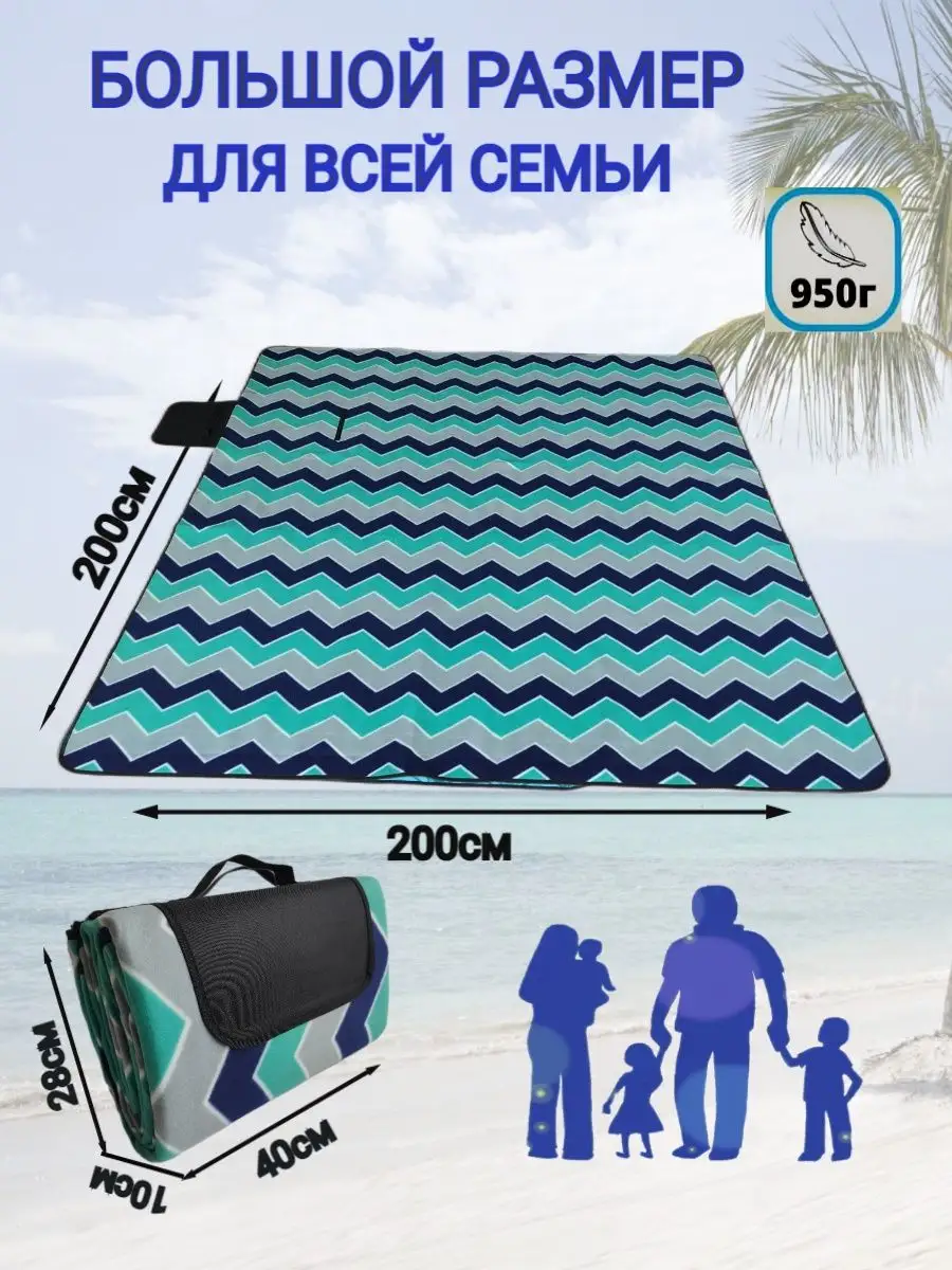 Пляжный коврик с навесом