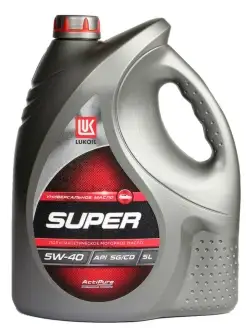 Масло моторное полусинтетическое Лукойл SUPER 5W-40, 5л