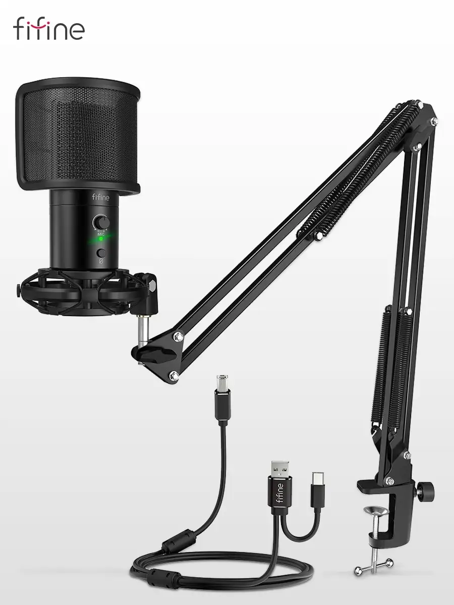 Кронштейн для микрофона fifine am8. Fifine t683. Fifine t683 Mic. Микрофон Fifine ampligame. T2 микрофон.