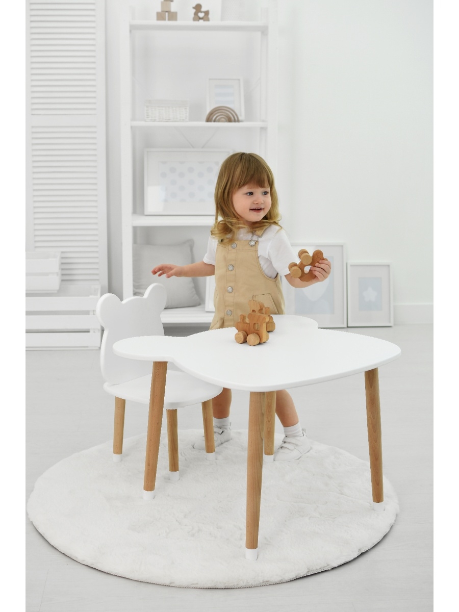 Набор детской мебели стол и стул деревянный