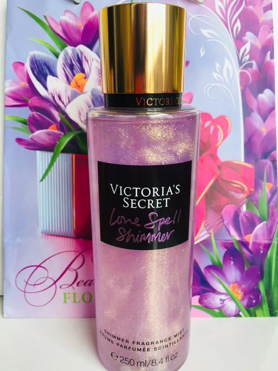 Shimmer fragrance mist. Спрей Mist Victoria's Secret Love Spell Shimmer 250 мл. Спрей для тела Victoria’s Secret Shimmer 250ml.