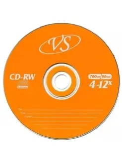 Диск CD-RW 700Mb 80min, 4 шт (конверт)