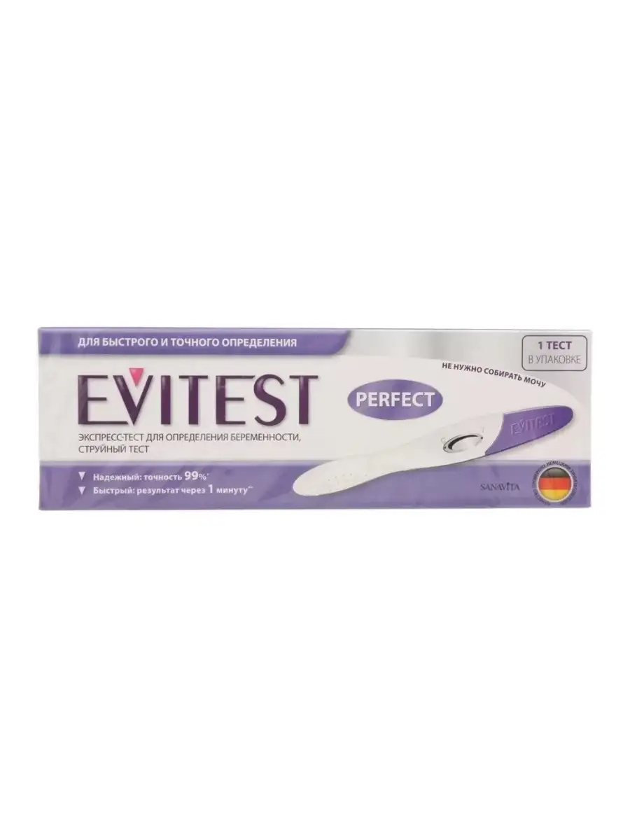 Тест-полоска для определения беременности Evitest Plus