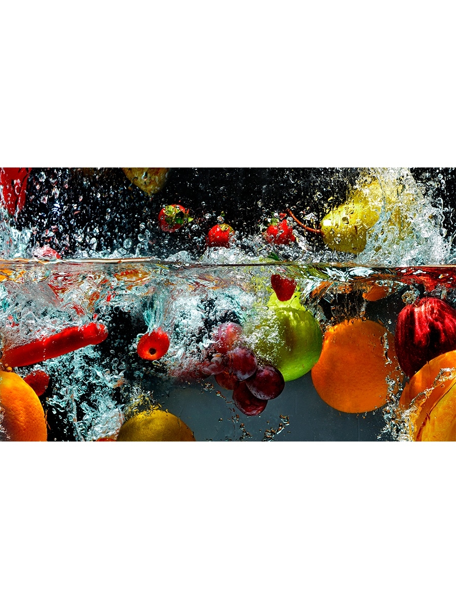 кухня фартук фрукты в воде