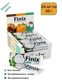 Финиковый батончик Finix Кокос+мята 24шт по 30г