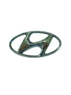 Передняя эмблема Hyundai 115х60 хром