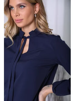 Блузка нарядная с имитацией галстука