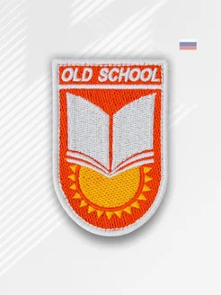 Шеврон на липучке Old School, красный