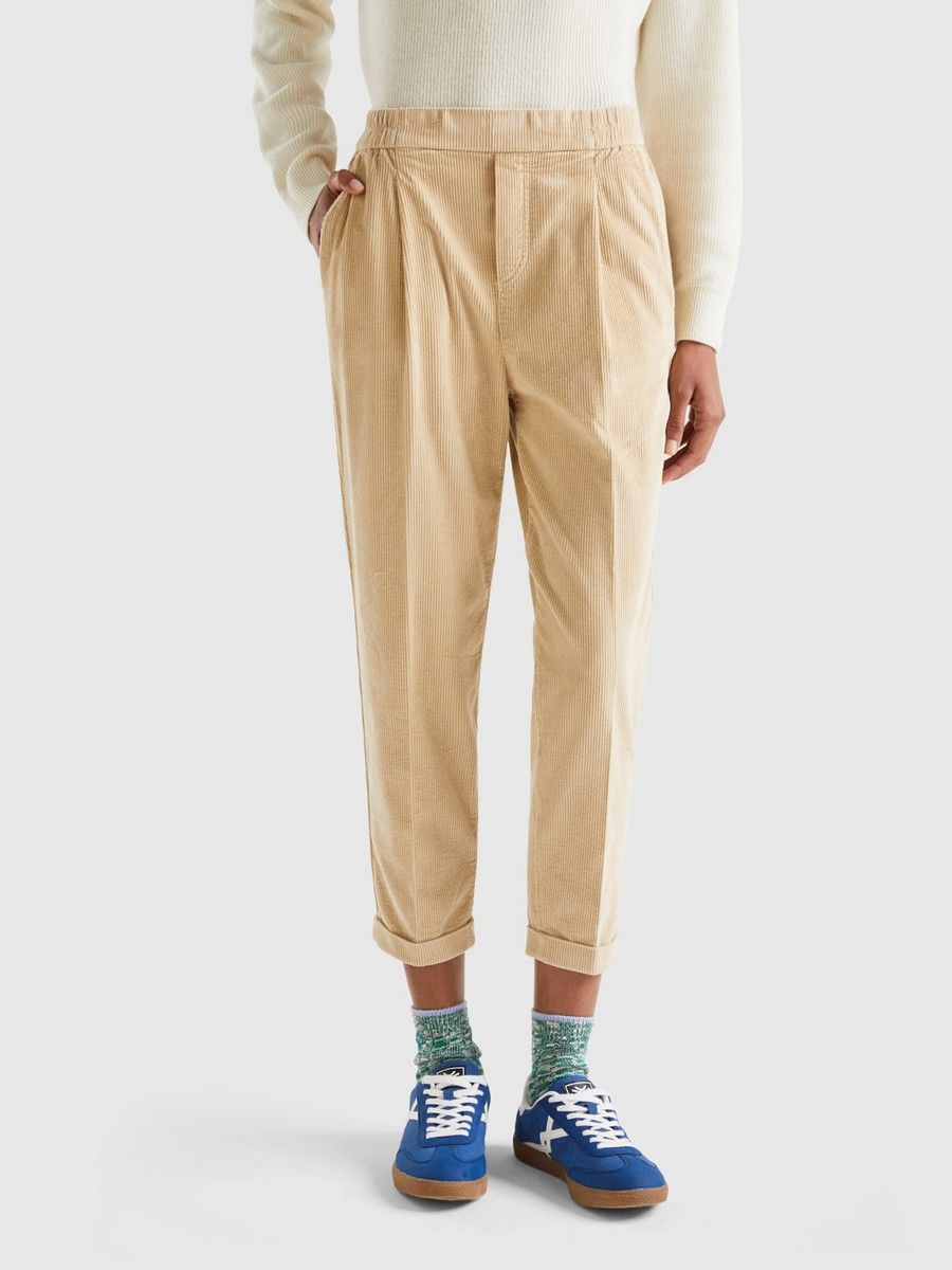 Вельветовые брюки на резинке United Colors of Benetton 33386145 купить винтернет-магазине Wildberries