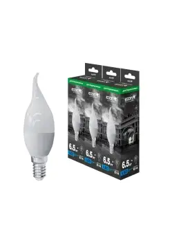 Лампочка светодиодная LED CNT 6,5Вт E14 4200K BW35 ES, 3 шт