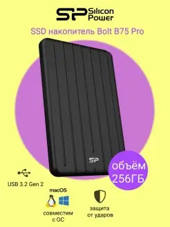 Внешний диск SSD 256 ГБ B75 Pro Type-C