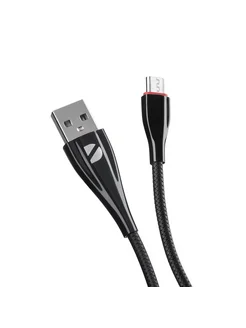 Кабель для смартфона Micro USB—USB A, 1м, черный