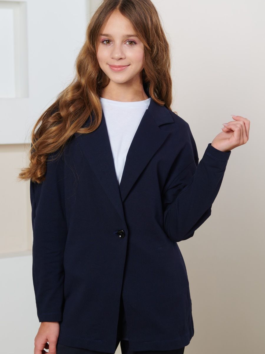 Пиджак для девочки школьный жакет удлиненный оверсайз Nota Bene 33981201 купить в интернет-магазине Wildberries