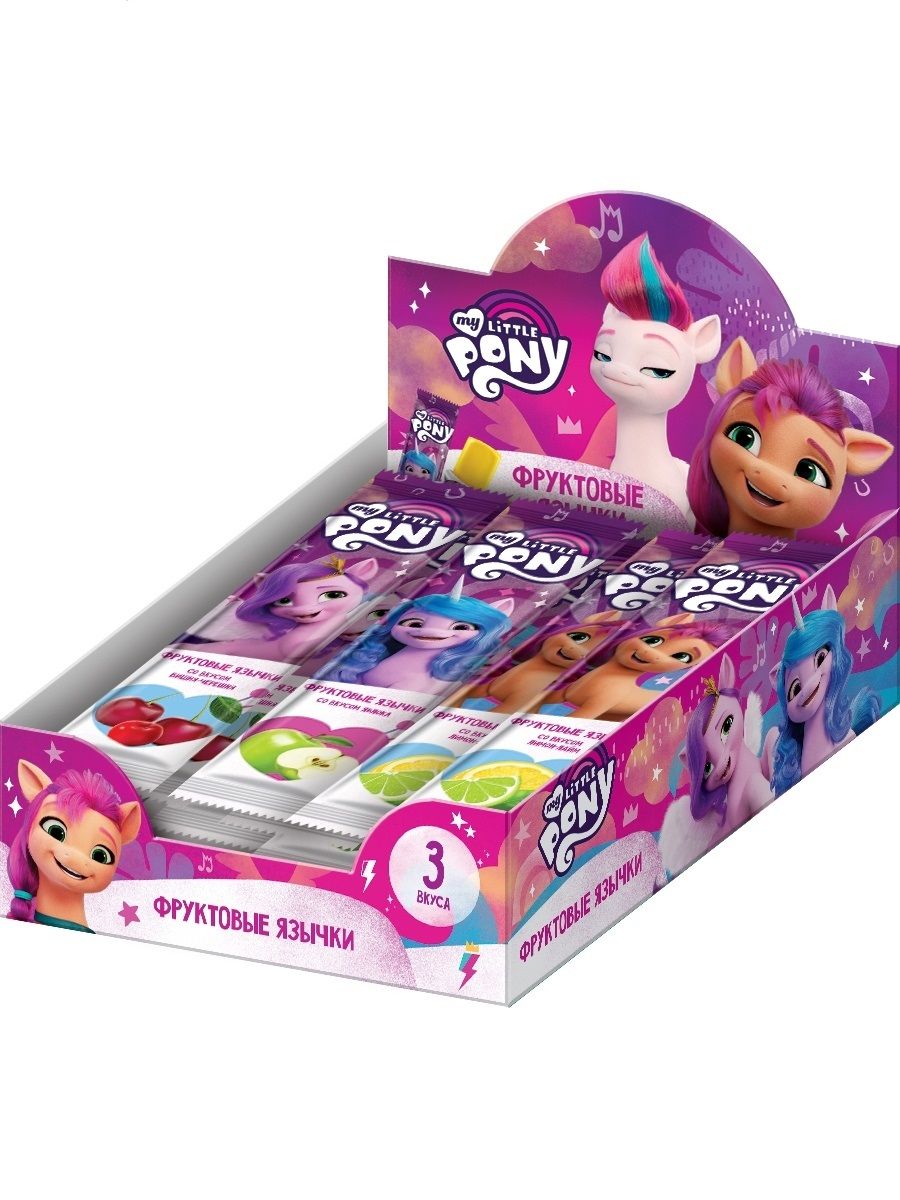 Жевательная конфета Конфитрейд my little Pony, фруктовые язычки, 10 г