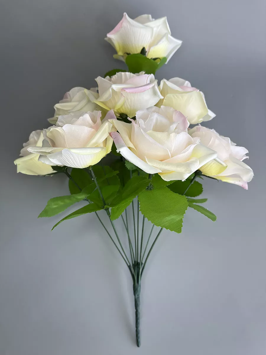 Искусственные цветы розы букет цветов декор