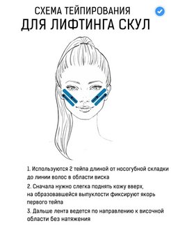 Тейпирование от гусиных лапок на ночь схема