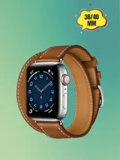 Кожаный ремешок для смарт-часов Apple Watch 38-40-41 мм