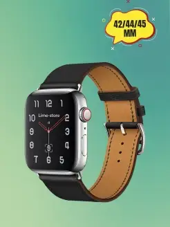 Кожаный ремешок для смарт-часов Apple Watch 42-44-45-49 мм