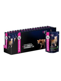 Eukanuba паучи для кошек с лососем в соусе