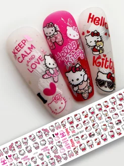 Наклейки для ногтей набор слайдеры hello kitty