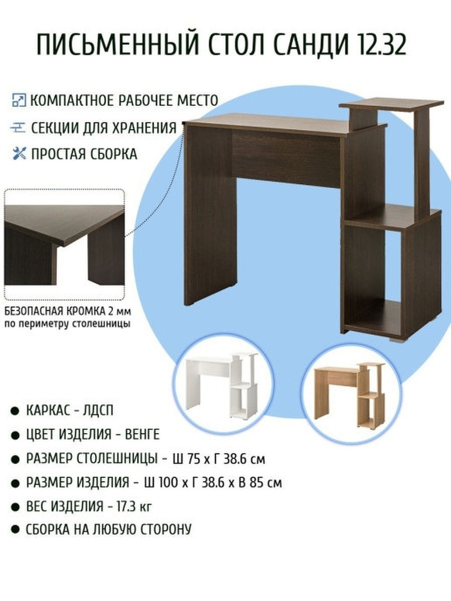 Письменный стол санди сборка