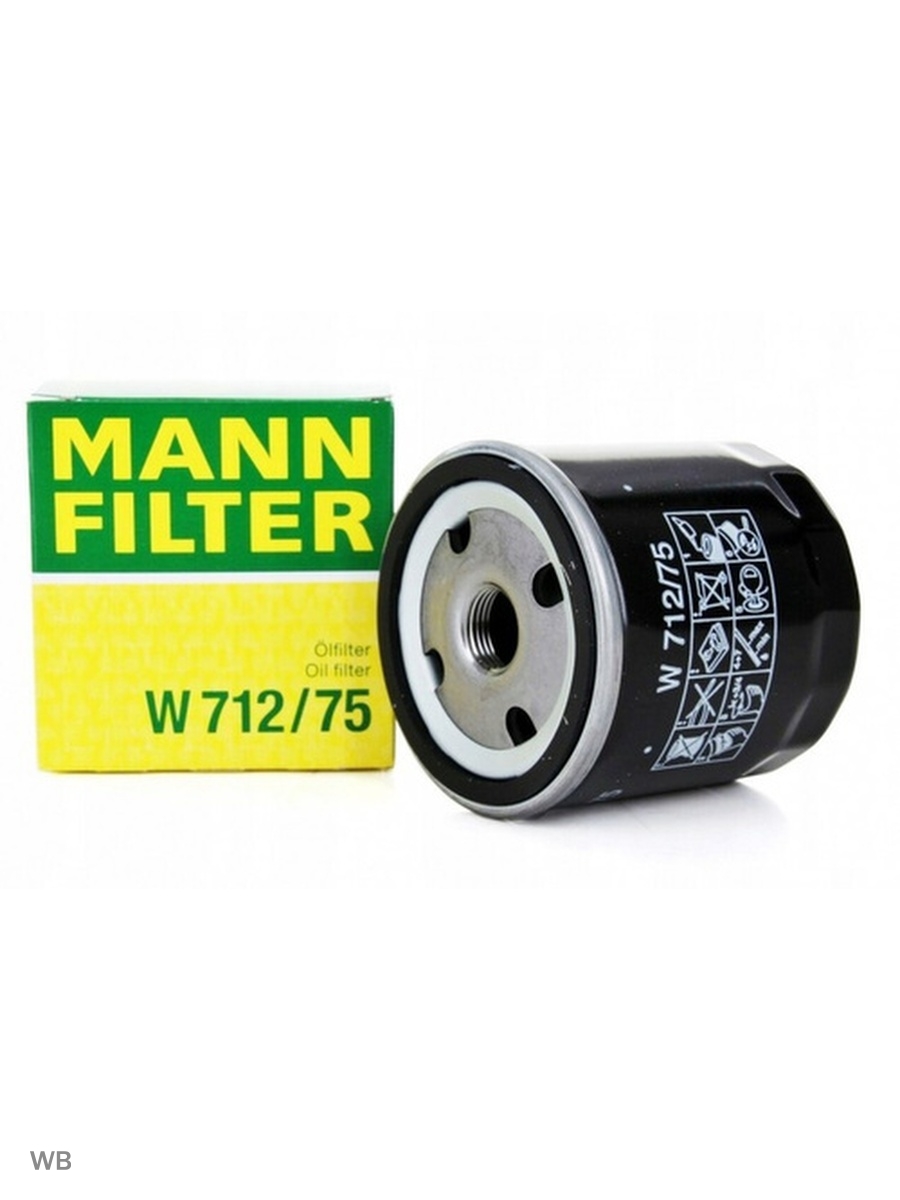 Масляный фильтр MANNFILTER w712