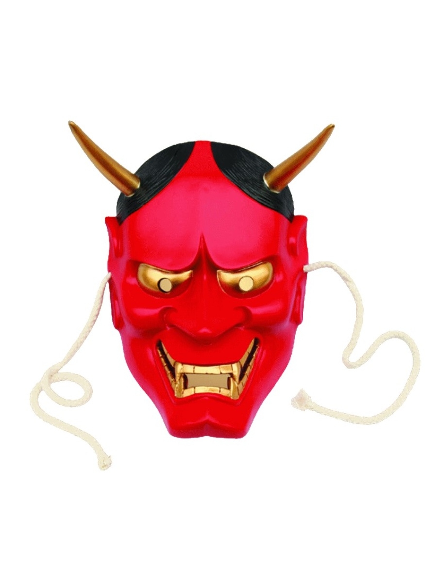Купить красные маски. Японские маски. Красная маска. Японские маски демонов. Красная маска демона.