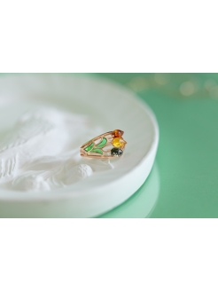 Ювелирное кольцо Янтарная волна 36086655 купить за 1 227 ₽ в интернет-магазине Wildberries