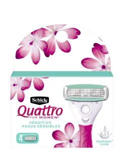 Schick Quattro for Women, Сменные кассеты 4 шт