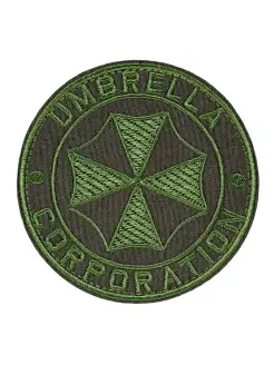 Нашивка Шеврон "Umbrella Corporation" на липучке . 9 см