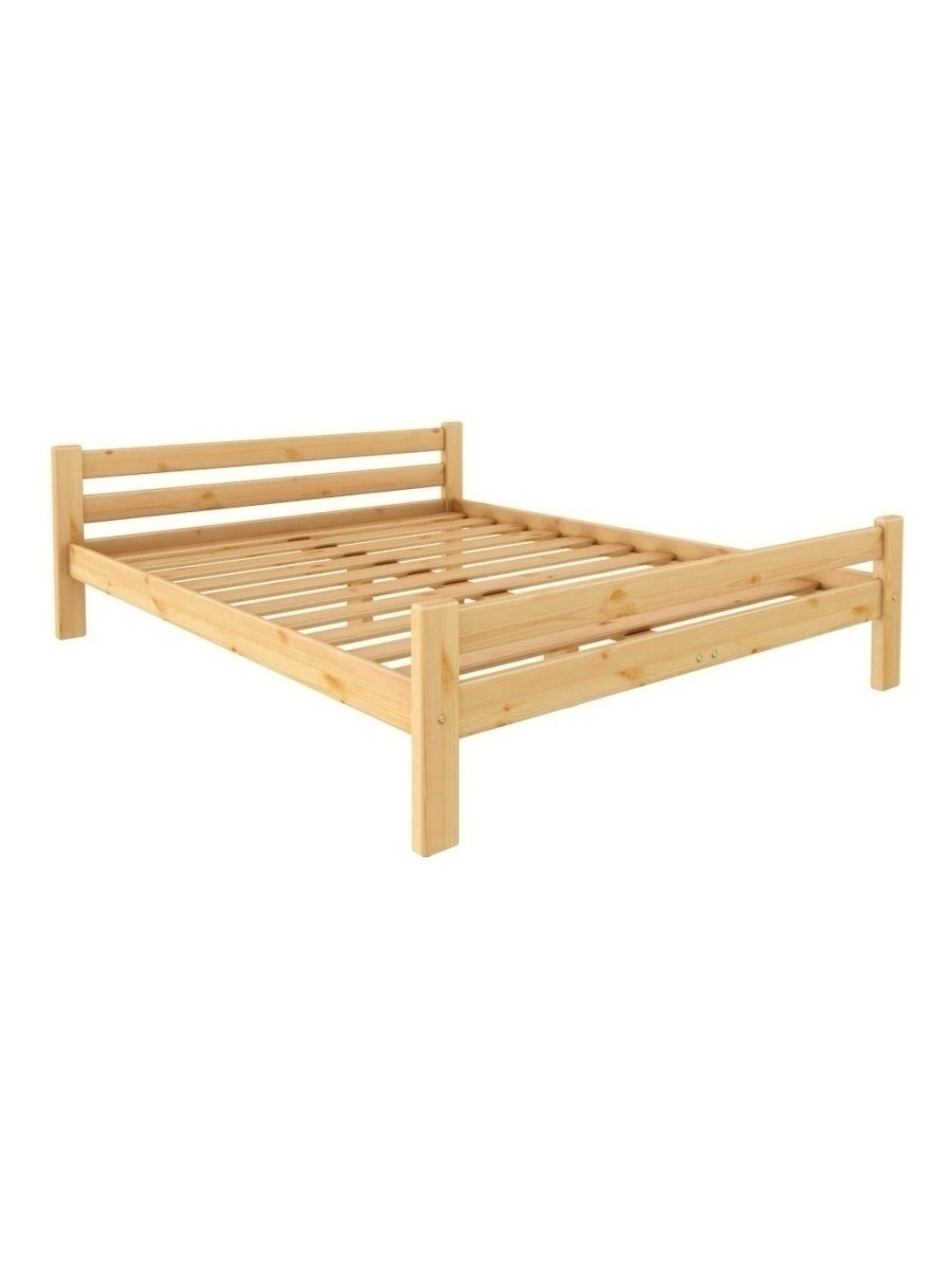 кровать на дачу из массива дерева