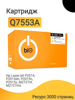 Картридж Q7553A для лазерного принтера HP LaserJet