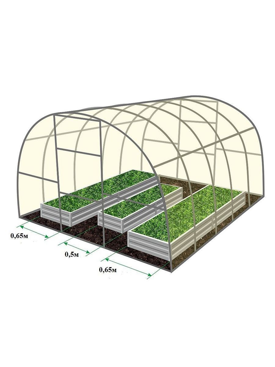 Грядки теплица царица
