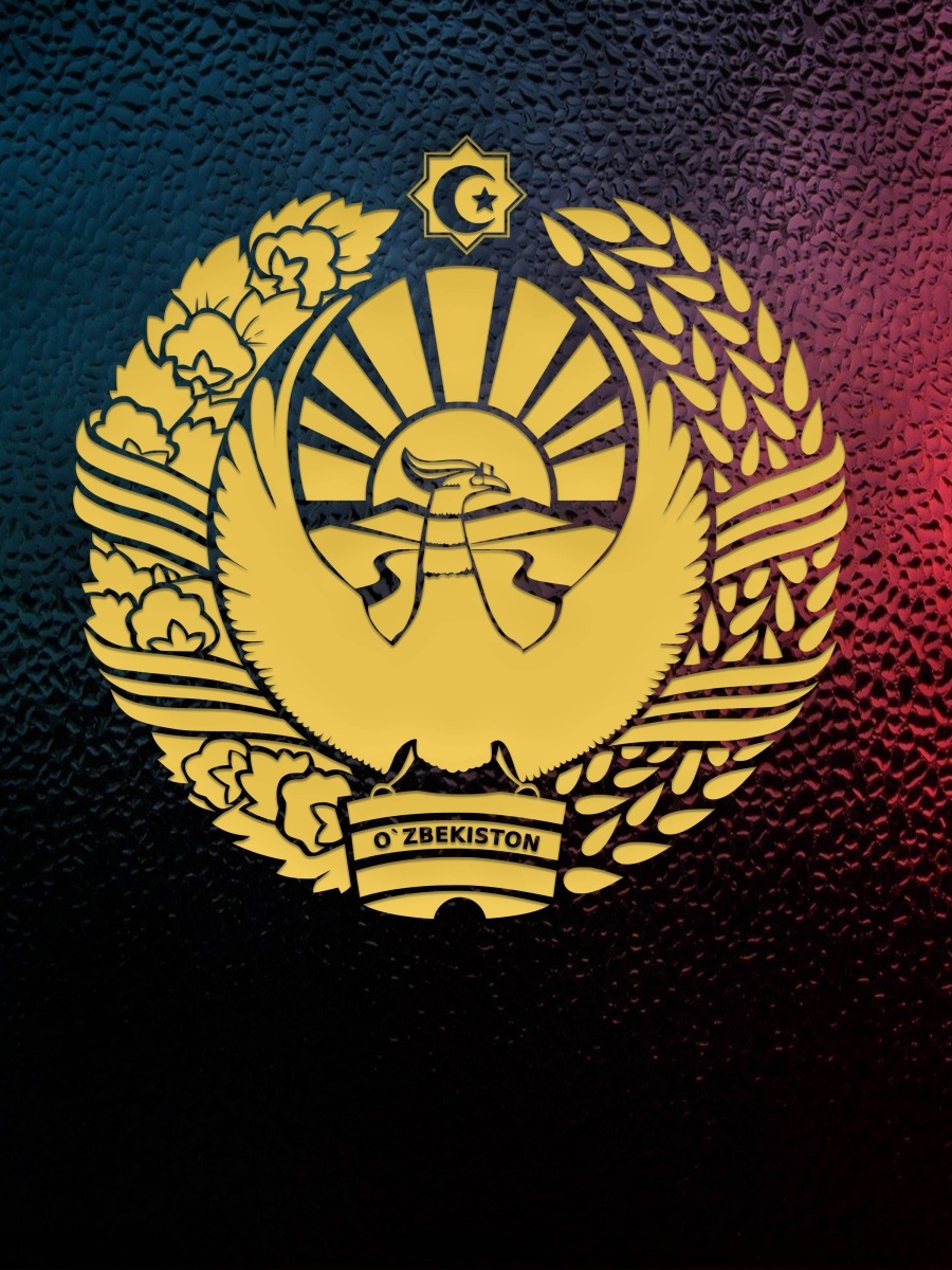 Наклейка герб Узбекистана на машину