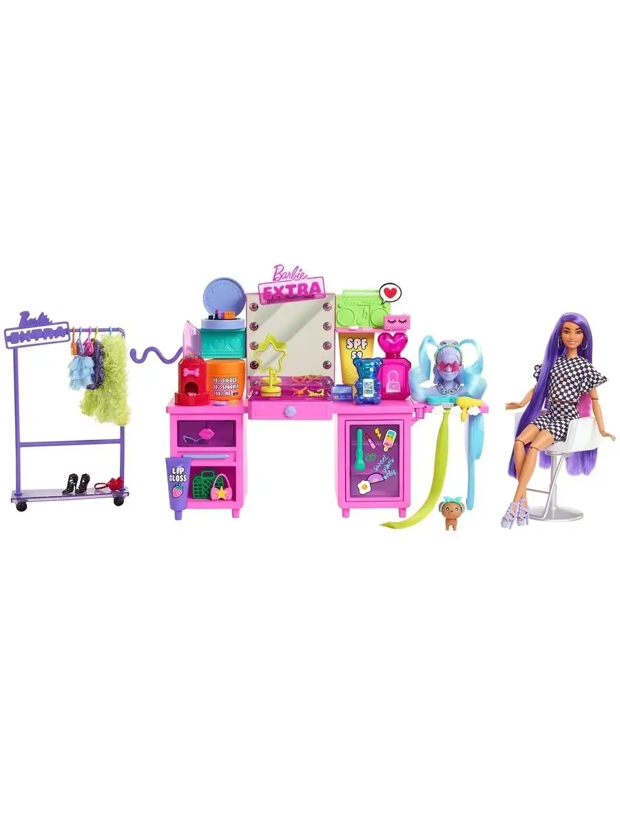 Набор игровой klein barbie туалетный столик с аксессуарами