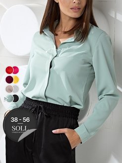 ?? Блузка женская, рубашка офисная стильная SOLL 39642600 купить за 1 170 ₽ в интернет-магазине Wildberries