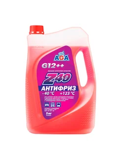 Антифриз AGA002Z, красный, -40С, G-12++, 5 кг