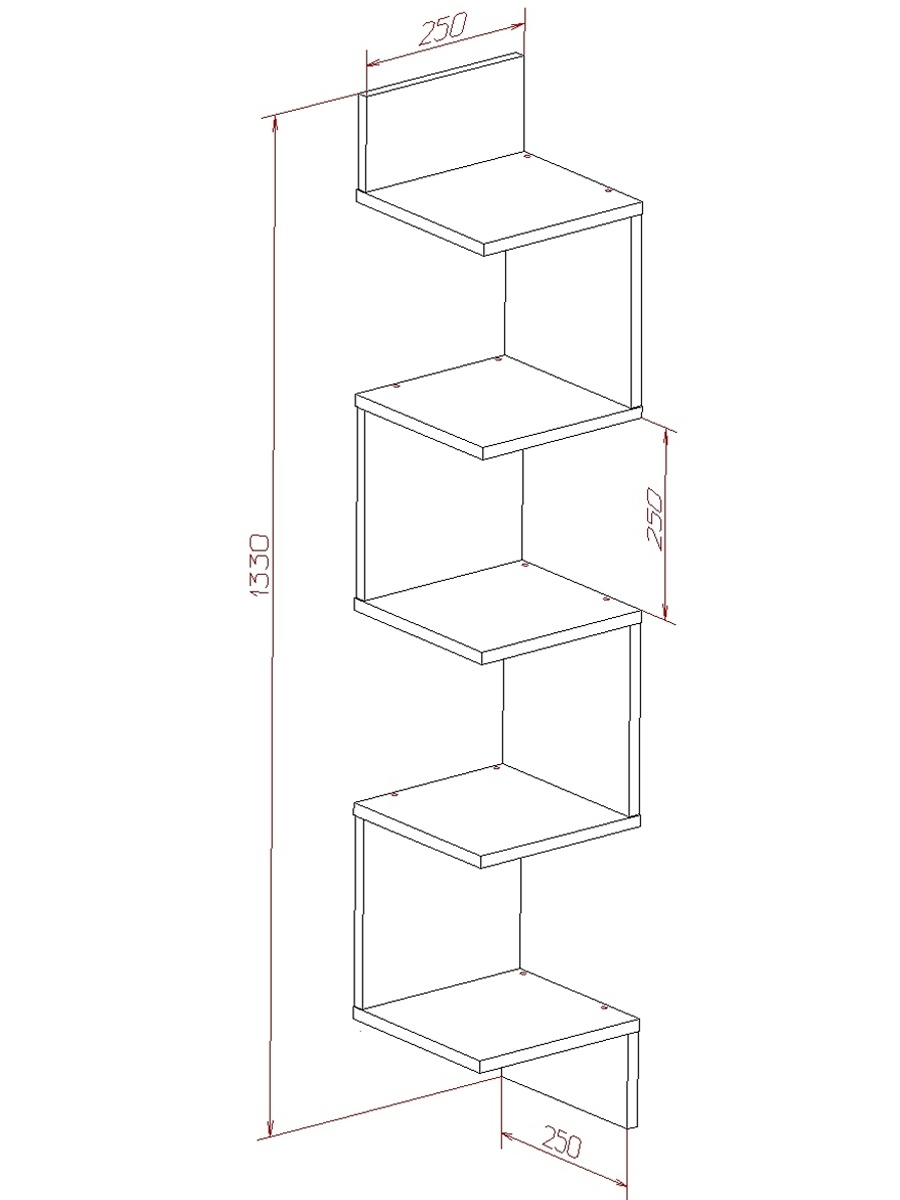 угловые полки своими руками чертежи
