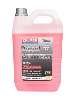 Антифриз ZR4000 G12+ DIESEL (красный) 5кг