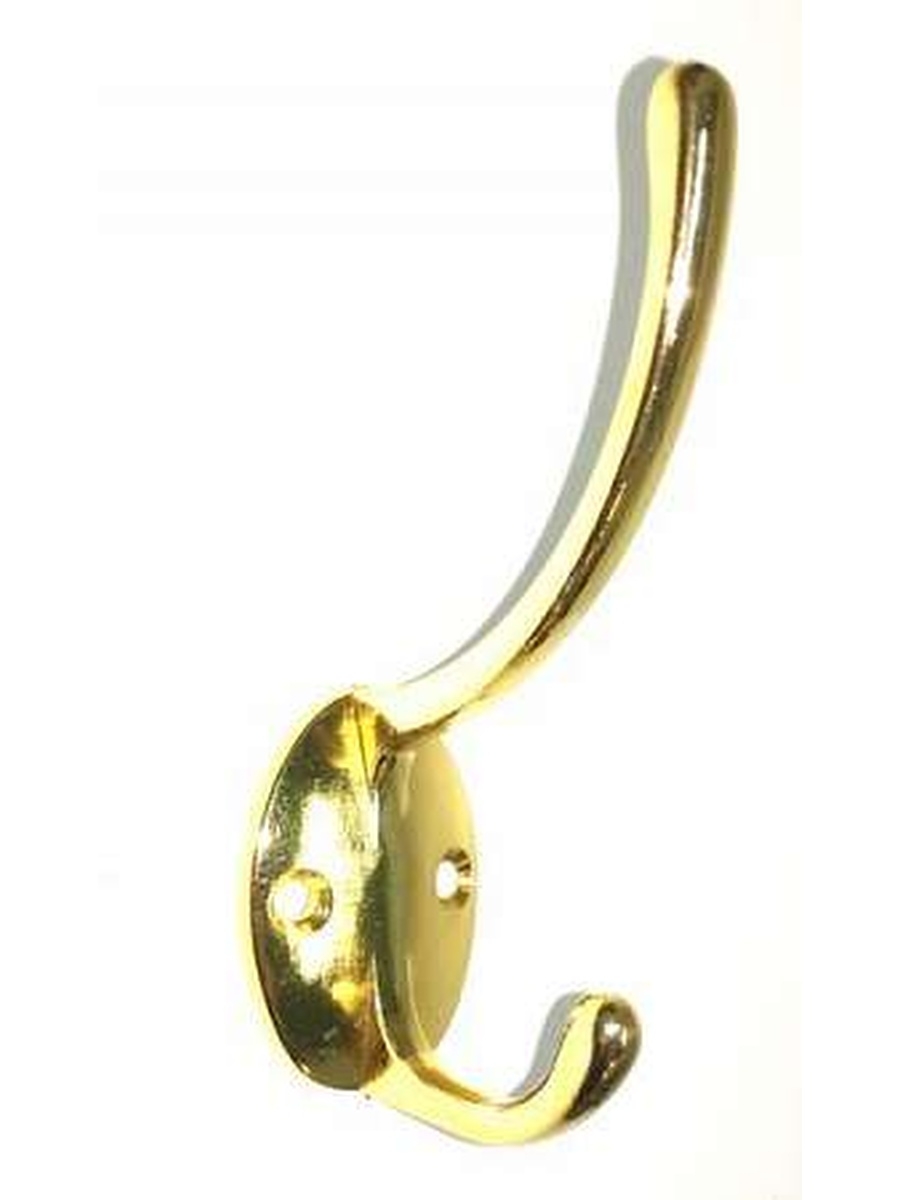 Крючок-вешалка стандарт 212 b GP золото (2крючка) маленький /