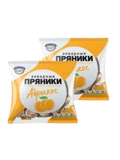 Пряники с абрикосовой начинкой заварные ПОЛЕТ, 300г х 2шт