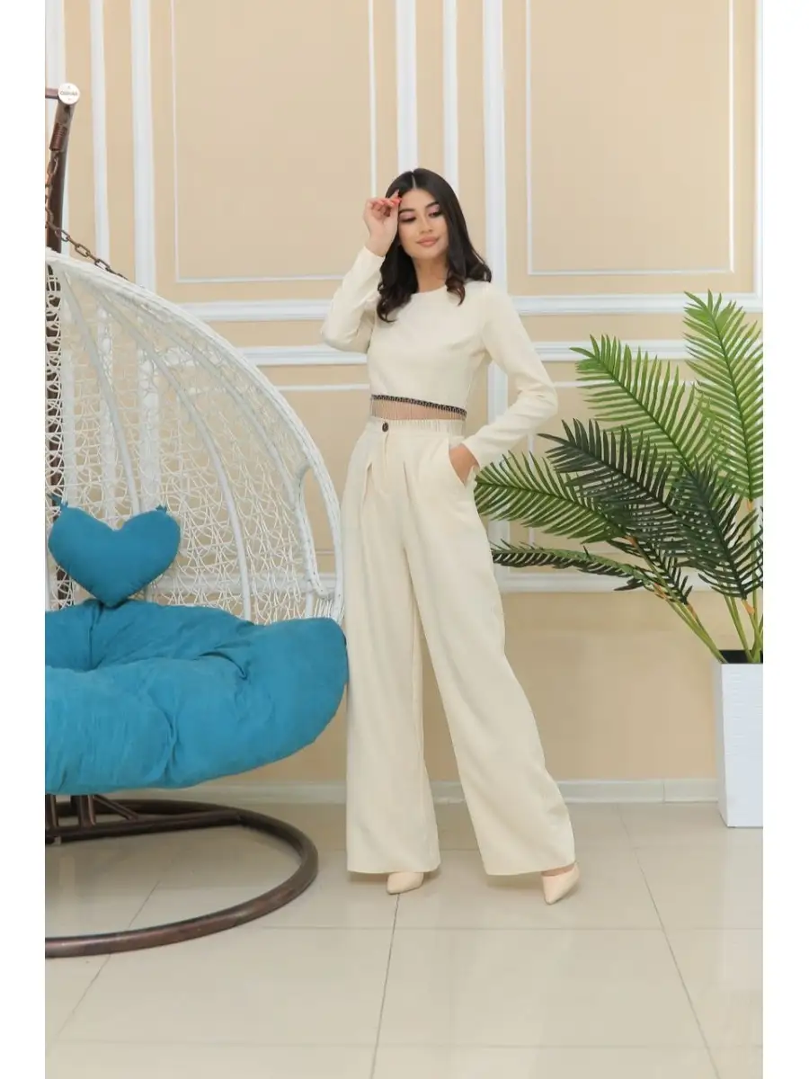 Брючный костюм женский нарядный Fashion Classic Brand Trends 41230497 купить в интернет-магазине Wildberries