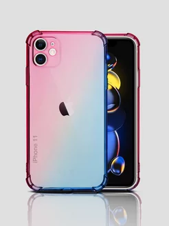 Чехол на Apple iPhone 11 градиент прозрачный