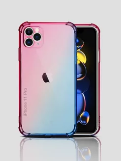 Чехол на Apple iPhone 11 Pro градиент прозрачный