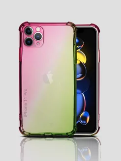 Чехол на Apple iPhone 11 Pro градиент прозрачный